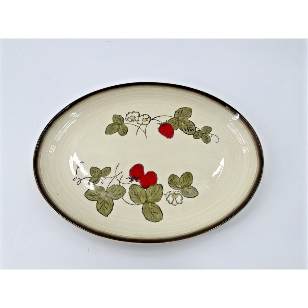 Vintage Merlox Poppy Trail California Strawberry 13" Serving Platter